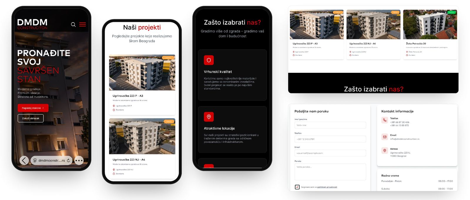 DMDM Construction – Mobile: the full experience on a phone