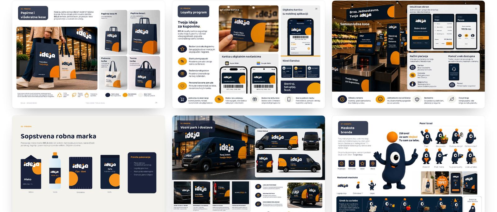 ideja – Everywhere the customer is: bags, loyalty, self-checkout, private label, fleet, digital, mascot