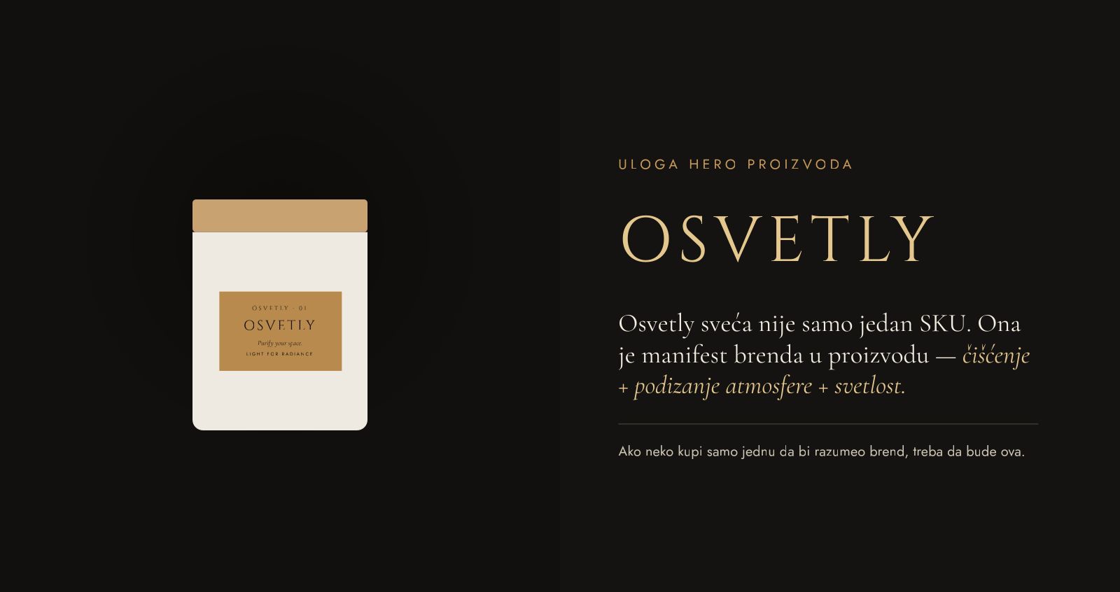 ÓSVETLY – Hero product: Ósvetly